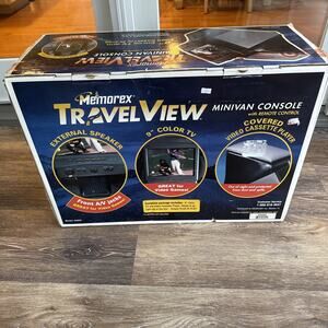 Memorex Travelview 9 inch Color TV VHS Combo Player Minivan Console With Remote